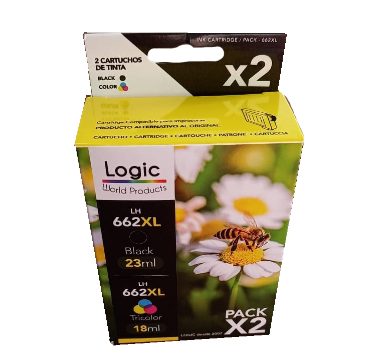 PACK TINTAS ALTERNATIVAS HP662XL (23ml NEGRO - 18ml COLOR) (HP 662) - En  pack + barato - Imprimax