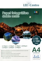 Imagen producto PAPEL FOTO DOBLE MATTE 200GR. A4 50H LEE CENTRO
