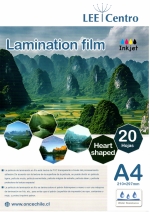 imagen LAMINADO EN FRIO LEE CENTRO HEART SHAPED A4 20 HOJAS